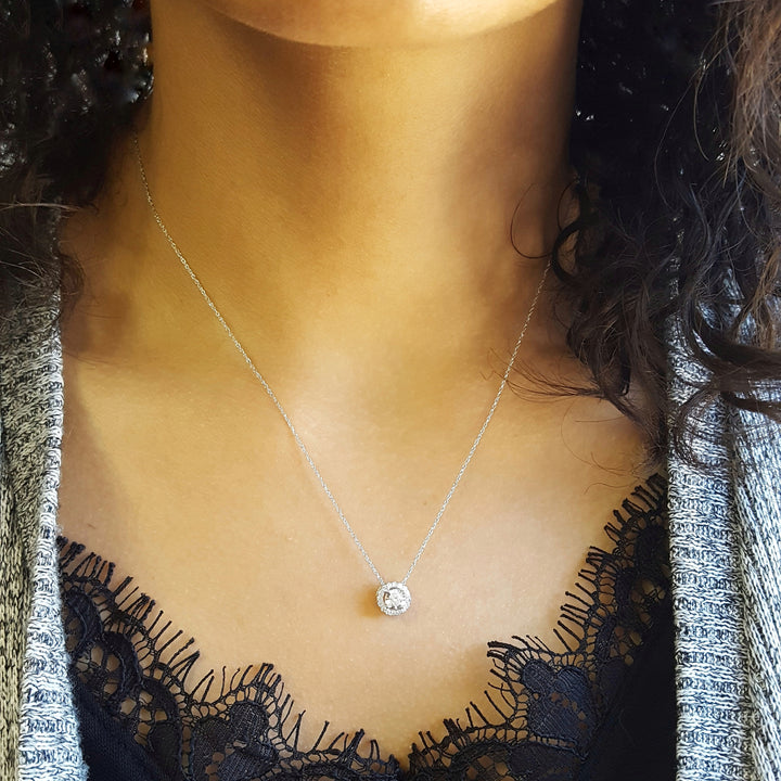 Sami Fine Jewelry True Reflections Halo Necklace