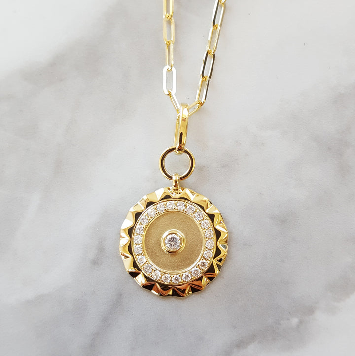 Sun Disc Chain and Pendant