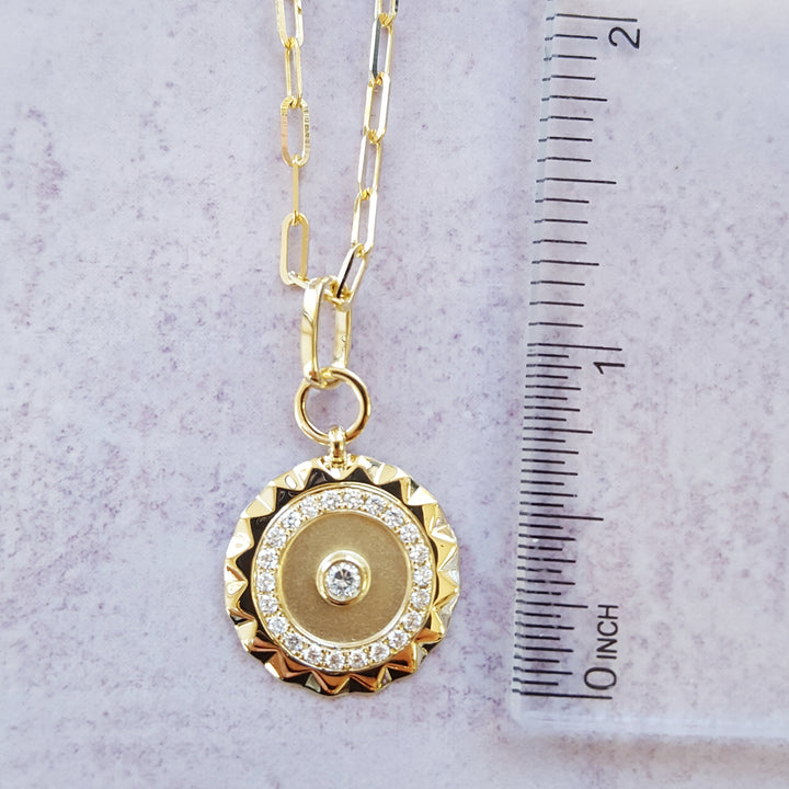 Sun Disc Chain and Pendant