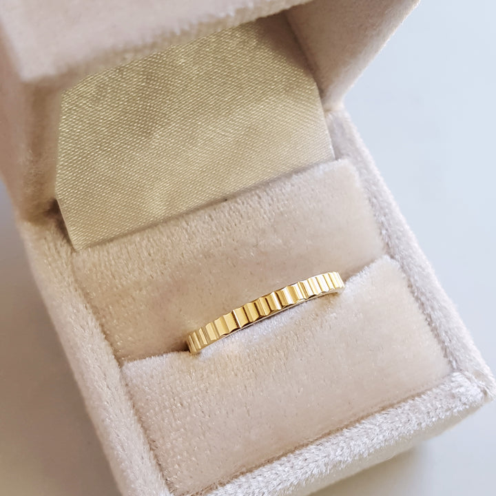 Textured Gold Band