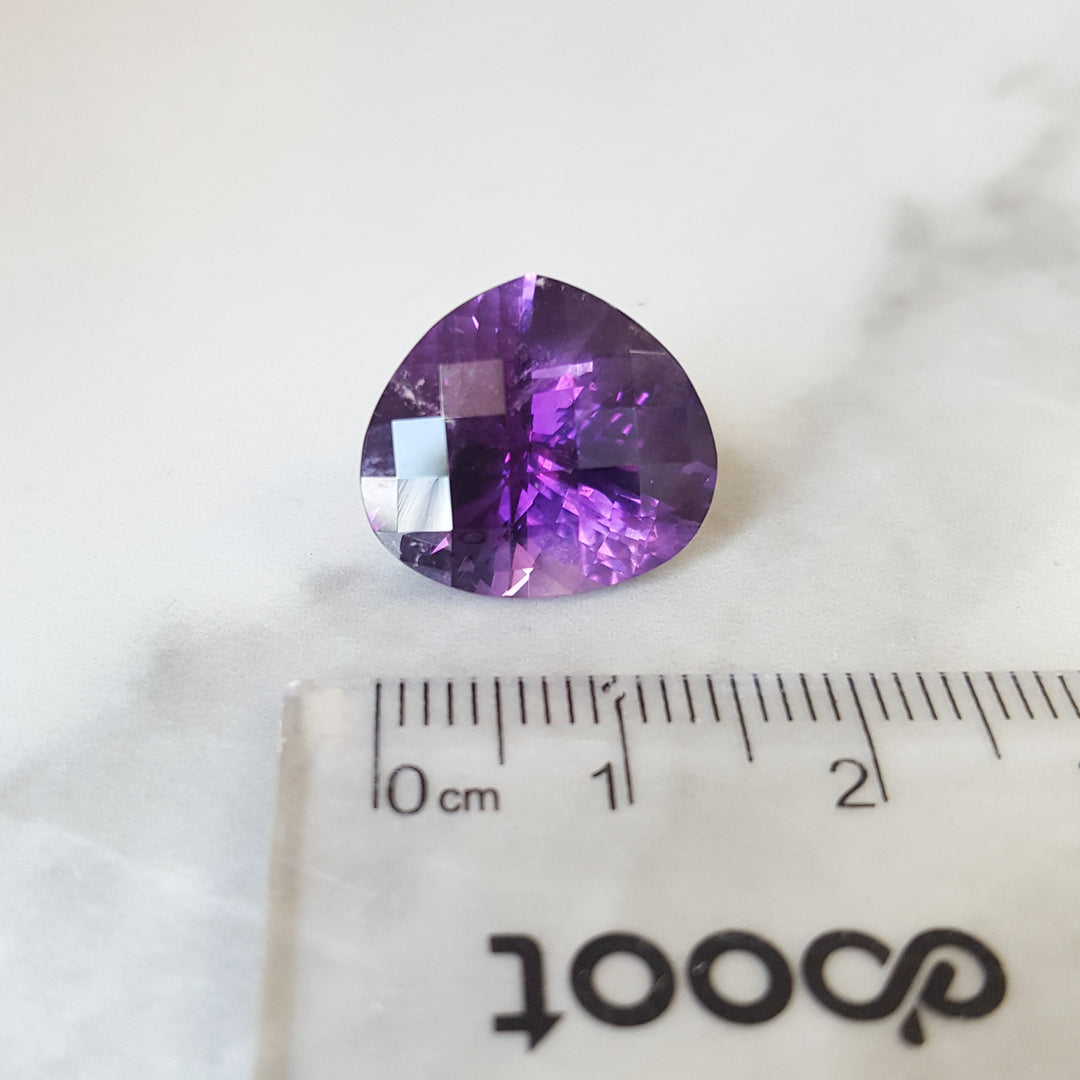 "Chubby" Pear Cut Arizona Amethyst Vintage Gem