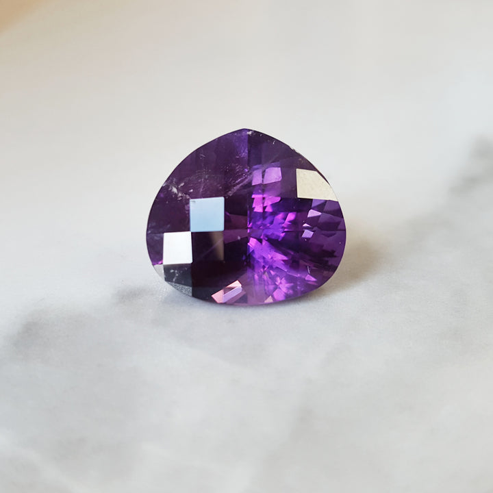 "Chubby" Pear Cut Arizona Amethyst Vintage Gem