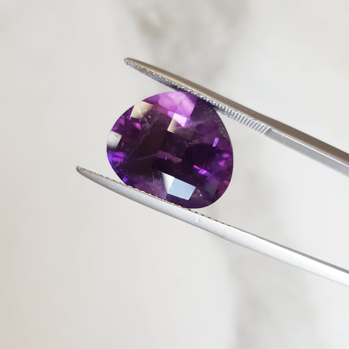 "Chubby" Pear Cut Arizona Amethyst Vintage Gem