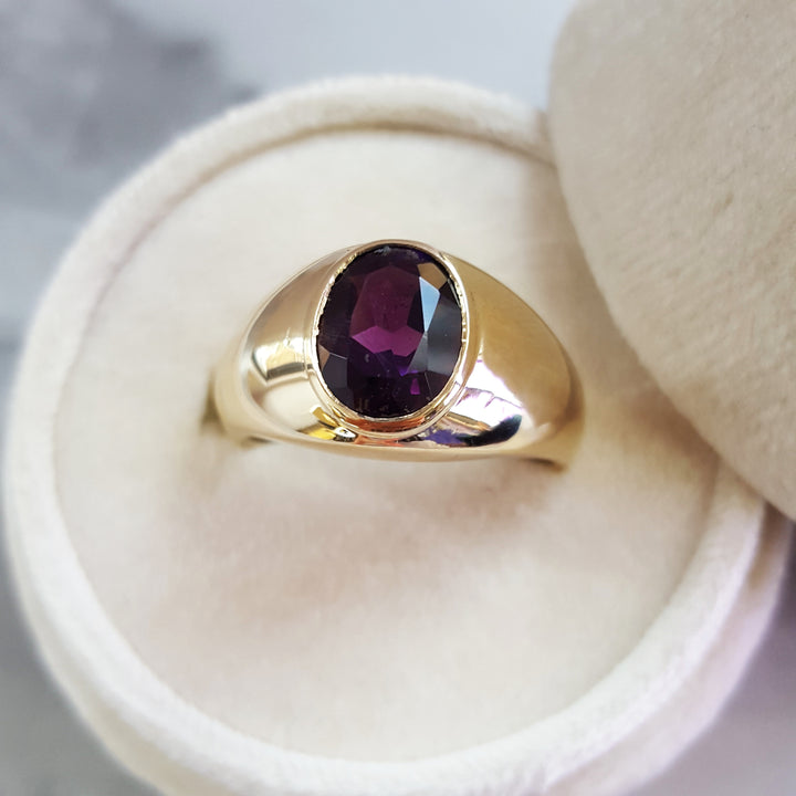 Arizona Amethyst Signet Ring