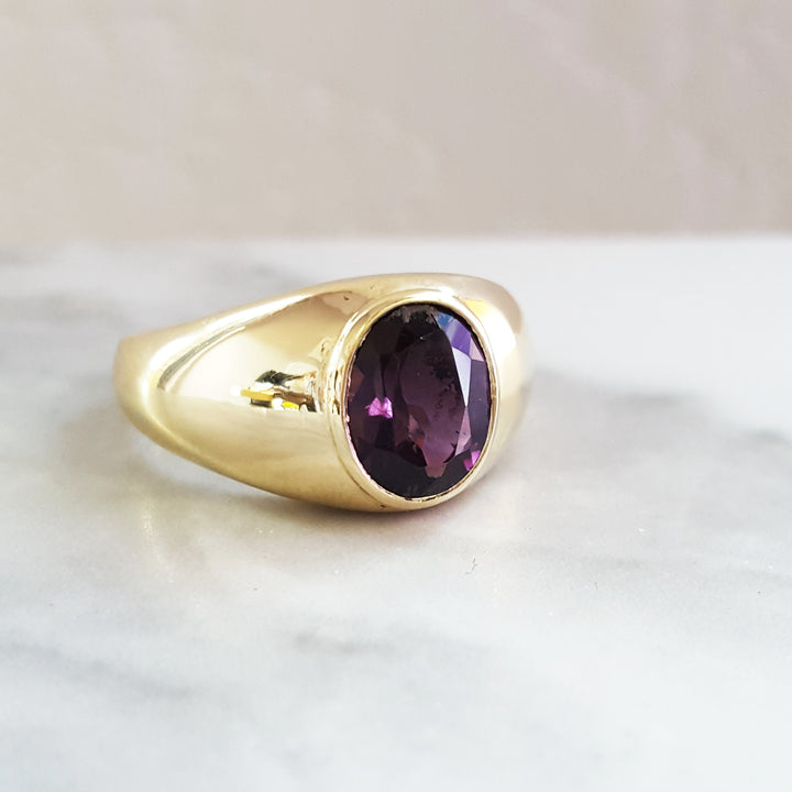 Arizona Amethyst Signet Ring