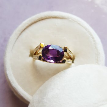 Amethyst East and West Ring