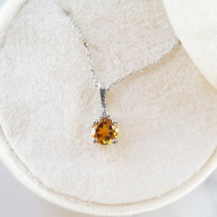 Sami Fine Jewelry November Citrine Pendant 2410133NOV