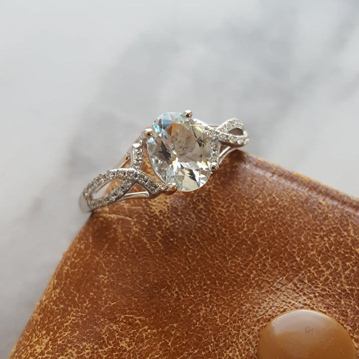 Sami Fine Jewelry Aquamarine Timeless Ring