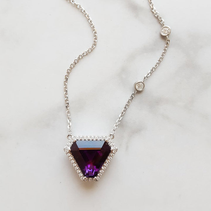 American Gem Collection Sami's Statement Amethyst Pendant