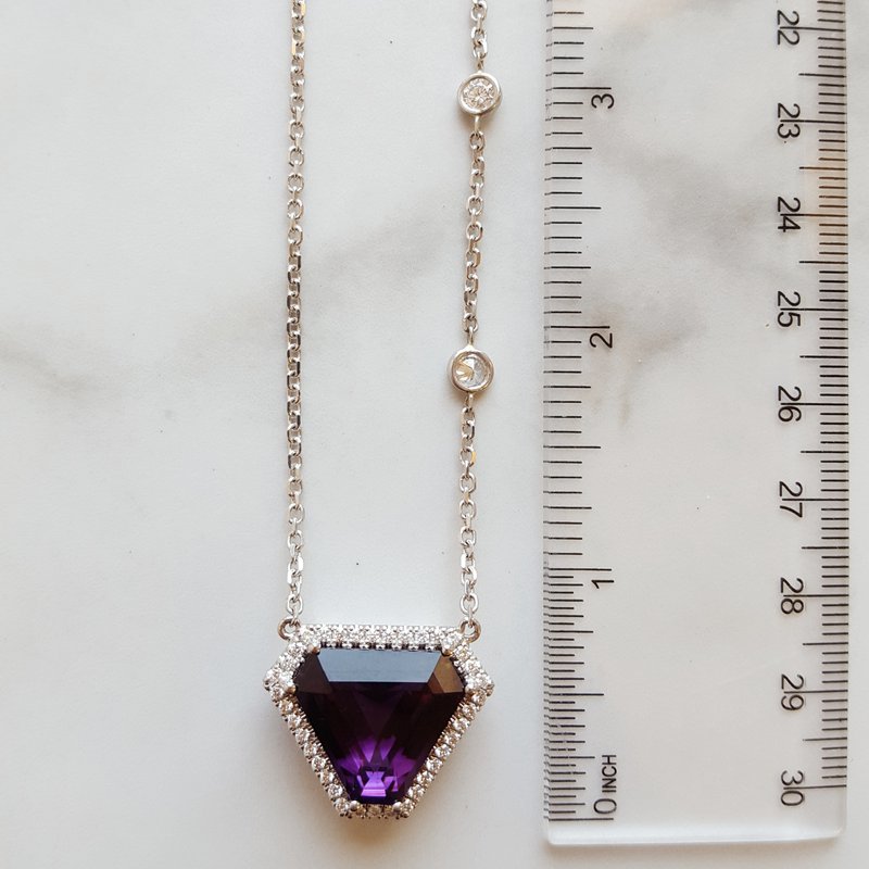 American Gem Collection Sami's Statement Amethyst Pendant