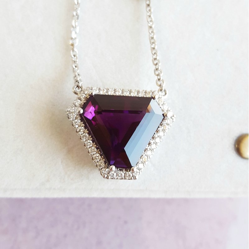 American Gem Collection™ Sami's Statement Amethyst Pendant 250481