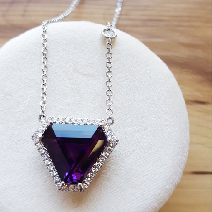 American Gem Collection Sami's Statement Amethyst Pendant