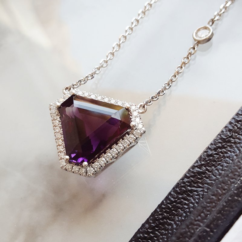 American Gem Collection Sami's Statement Amethyst Pendant