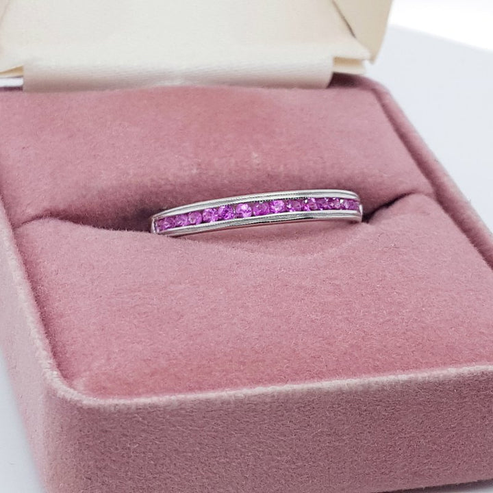 Gems One Pink Sapphire Stackable Band 061307