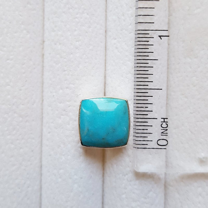 Arizona Turquoise and Inlaid Jewelry Large Natural Turquoise Studs